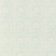 Sadari Water Blue block-printed wallcovering with filigreed overlapping circles by Schumacher