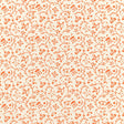 Kyara Vine wallpaper in Valencia by Schumacher, Jaipur Collection. Orange vine and floral block print on cream background.