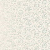 SARANA VINE wallpaper in Water Blue from the Jaipur collection by Schumacher, featuring a hand screen printed vine pattern on paper.