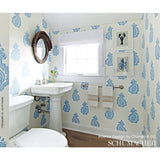 MADRAS PAISLEY Oyster by Schumacher Jaipur Collection Hand Screened Washable Wallpaper – Schumacher 5005300