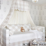 ASKANDRA FLOWER Oyster by Schumacher Simply Charming Hand-Screened Wallpaper – Schumacher 5005310