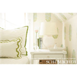 Askandra Flower Pear & Water Blue by Schumacher Simply Charming Collection Wallpaper – Schumacher 5005312