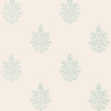 Asara Flower Water Blue traditional floral wallpaper by Schumacher
