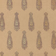 Katara Paisley wallpaper in Aubergine & Gilt by Schumacher, classic elongated paisley motif, hand screen printed, Jaipur collection.