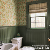 Rampura Water Blue by Schumacher Hand Screen Printed Wallpaper – Jaipur Collection 5005342