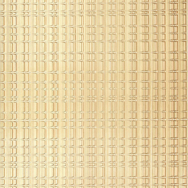 Urban Stripe Champagne handcrafted non-woven wallcovering by Schumacher, Modern Glamour Collection, metallic textured stripe pattern.