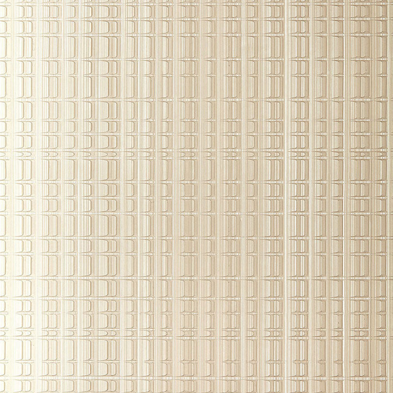 Urban Stripe wallpaper in Silvered Taupe by Schumacher, handcrafted modern glamour wallcovering with metallic textured stripes.