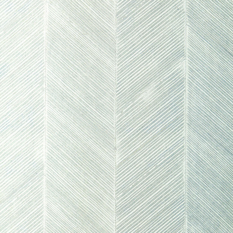 Chevron Texture wallcovering in Mineral color with raised diagonal stripes forming a herringbone pattern.