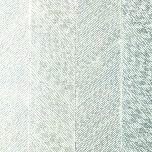 Chevron Texture wallcovering in Mineral color with raised diagonal stripes forming a herringbone pattern.