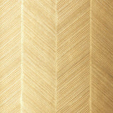 Chevron Texture wallpaper in White Gold with raised diagonal stripes and metallic luster by Schumacher.