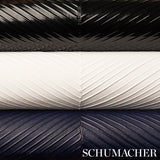 Chevron Texture Onyx by Schumacher Handcrafted Metallic Herringbone Wallcovering – Schumacher 5005655