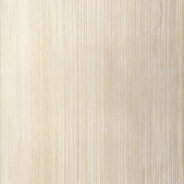 Metallic Strie wallpaper in Oyster by Schumacher features a handcrafted, organic chevron stripe with a subtle metallic finish.
