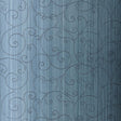 Beaded Scroll wallpaper in Peacock by Schumacher, featuring a handcrafted scroll pattern with beaded detailing in blue tones.