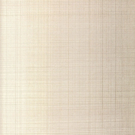 Brushed Plaid Oyster wallpaper with a hand-combed raised strié and metallic pigments for a subtle plaid effect by Schumacher.