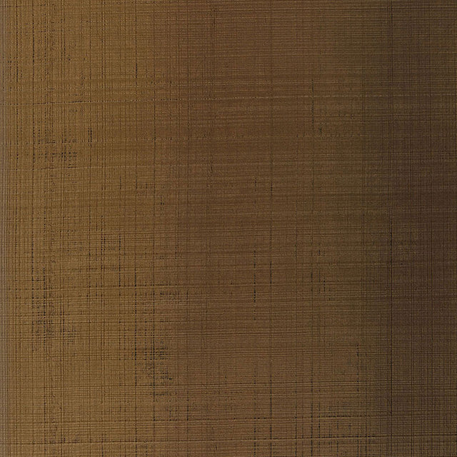 Brushed Plaid wallpaper in Burnished Bronze by Schumacher, featuring a hand-combed plaid effect with metallic pigments.