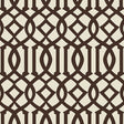 Imperial Trellis II wallpaper in Java and Cream by Schumacher, designed by Kelly Wearstler. Iconic geometric trellis pattern.