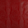 Crimson red crocodile embossed wallpaper with a luxurious, textured finish by Schumacher.