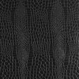 Embossed crocodile pattern wallpaper in jet black from Schumacher's Fabulous Faux collection.