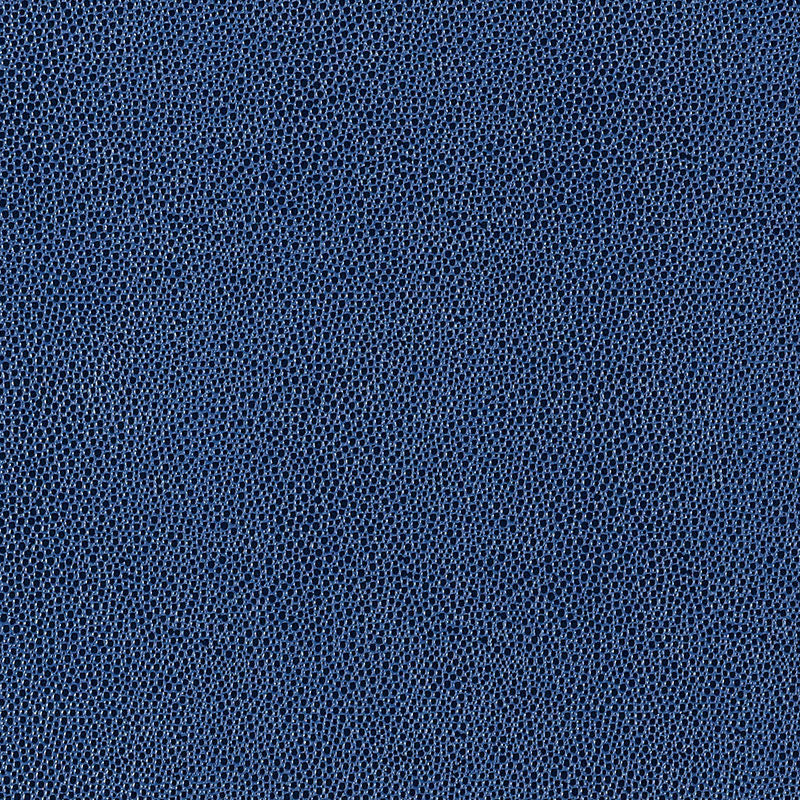 Shagreen Ultramarine faux embossed pebbled texture wallpaper by Schumacher, blue colorway, close-up and roll view.