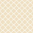 Moroccan-inspired alabaster geometric wallpaper pattern from Schumacher's Byzantium collection