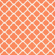 Moroccan-inspired terra cotta geometric wallpaper pattern from Schumacher's Byzantium collection