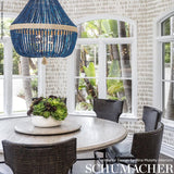 Queen of Spain Warm Silver by Schumacher Painterly Mid-Century Modern Wallpaper – Schumacher 5005880