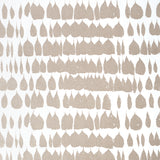 Queen of Spain wallpaper in Warm Silver by Schumacher, featuring a lively, painterly mid-century abstract pattern.