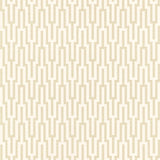 Metropolitan Fret Crystal geometric glass bead wallpaper by Schumacher, featuring a striking urbane pattern in neutral tones.