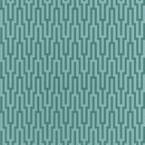 Turquoise geometric glass bead wallpaper with urbane glamour by Schumacher, Metropolitan Fret pattern.