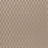 Valencia Taupe and Pewter geometric wallpaper from the Byzantium collection by Schumacher