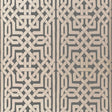 Malaga Graphite metallic Celtic knot inspired geometric wallpaper by Schumacher