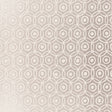 Alcazaba Silver geometric interlocking circles metallic paper wallpaper by Schumacher