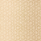 Alcazaba gold geometric interlocking circles metallic paper wallpaper by Schumacher