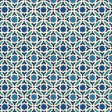 Serallo Mosaic Aegean geometric wallpaper by Schumacher, blue and green hand screen printed wallcovering
