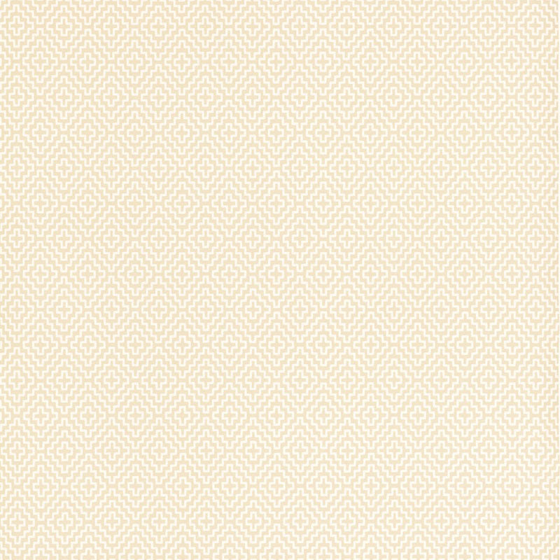 SOHO DIAMOND wallpaper in Alabaster from the Byzantium Collection by Schumacher, geometric diamond pattern wallcovering.
