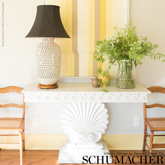 SOHO DIAMOND Teal Geometric Wallpaper by Schumacher – 5006002