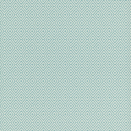 SOHO DIAMOND wallpaper in teal by Schumacher, featuring a geometric diamond pattern from the Byzantium collection.