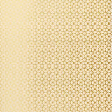 Medina gold geometric wallpaper by Schumacher featuring a repeating star pattern in gold on a cream background.