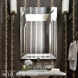 Acanthus Stripe Sisal Shadow by Schumacher – Celerie Kemble Designer Wallpaper 5006050