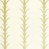 Acanthus Stripe Sisal wallpaper in Filigree by Schumacher, featuring a stylized acanthus motif on a sisal ground, designed by Celerie Kemble.