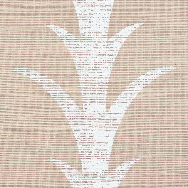 Acanthus Stripe Sisal Fog & Chalk by Schumacher – Celerie Kemble Designer Wallpaper 5006052