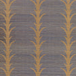 Acanthus Stripe Sisal wallpaper in Turmeric by Schumacher, featuring a stylized acanthus motif on a textured sisal ground.