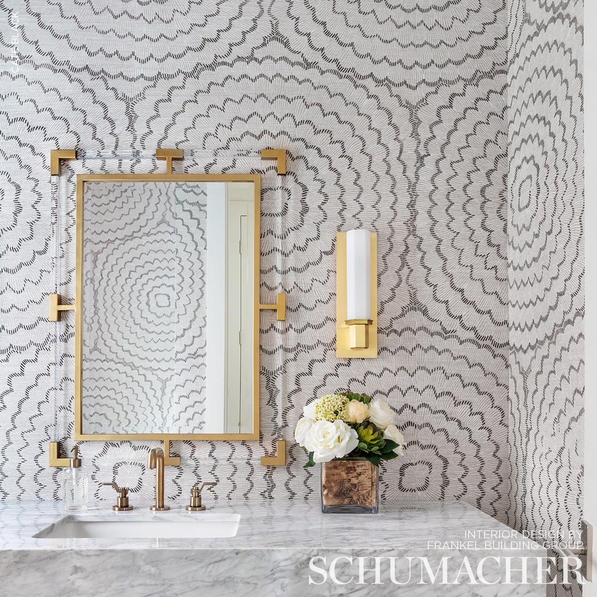 Feather Bloom Sisal Dove by Celerie Kemble Schumacher Wallpaper – 5006070