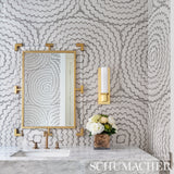 Feather Bloom Sisal Dove by Celerie Kemble Schumacher Wallpaper – 5006070