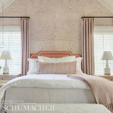 Feather Bloom Sisal Venetian Pink by Celerie Kemble Hand-Printed Textural Wallpaper – Schumacher 5006075