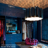 Flame Sisal Waltz by Schumacher Multicolored Bargello Pattern Designer Wallcovering – Schumacher 5006081