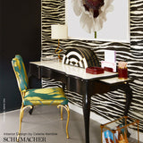 Ripple Sisal Grass by Celerie Kemble Hand-Printed Zebra Stripe Wallpaper – Schumacher 5006131
