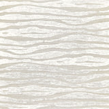 Ripple Sisal wallpaper in Fog & Chalk by Celerie Kemble for Schumacher, hand-printed on textured sisal with an exotic zebra stripe pattern.