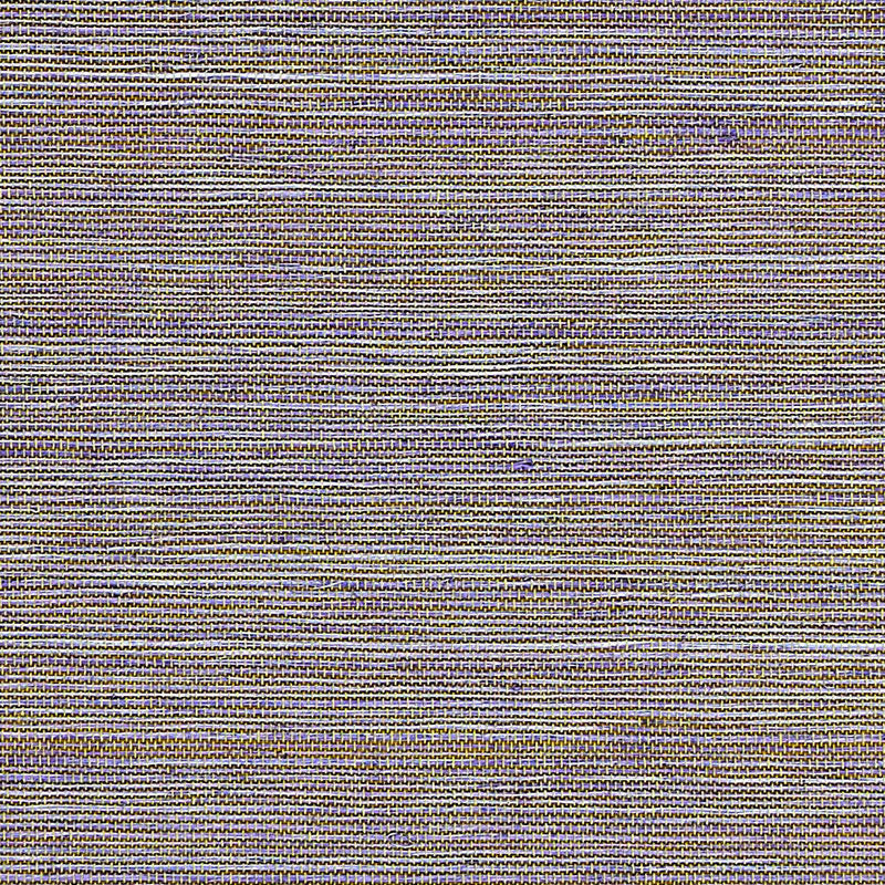 Kamiko Sisal Lagoon wallcovering by Schumacher, natural woven texture in blue and neutral tones.