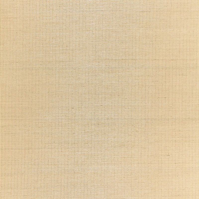 Harshaw Pinstripe Sisal tan wallcovering with subtle pinstripe texture by Schumacher